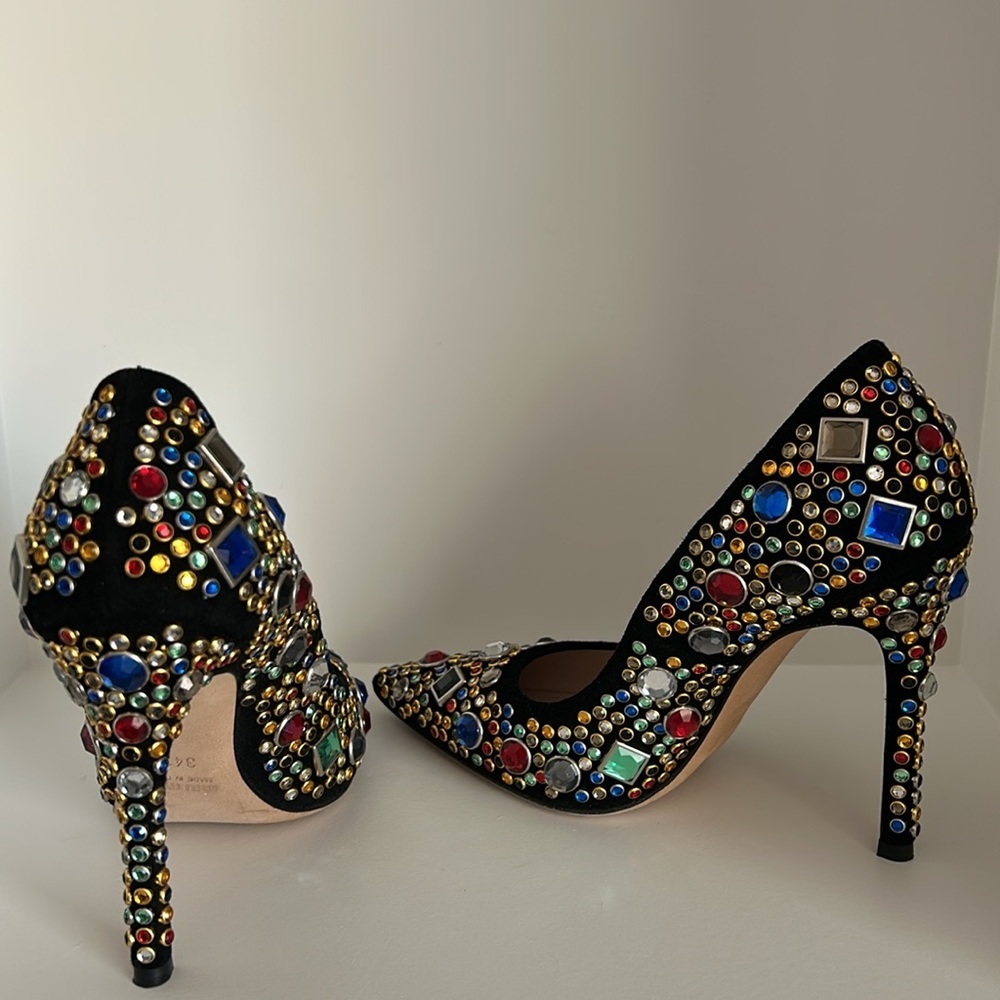 Authentic MIU MIU Crystal Jeweled Embellished Heels - Picture 12 of 15